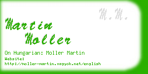 martin moller business card